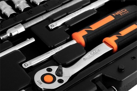 ZESTAW KLUCZY NASADOWYCH 1/4'' 46SZT NEO ZESTAW KLUCZY NASADOWYCH 1/4'' 46SZT NEO