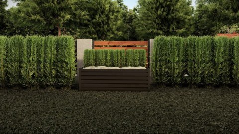 Kwietnik Rabata Metalowa KD-6 60x50x200cm Drewnopodobne Garden Steal Kwietnik Rabata Metalowa KD-6 60x50x200cm Drewnopodobne Garden Steal